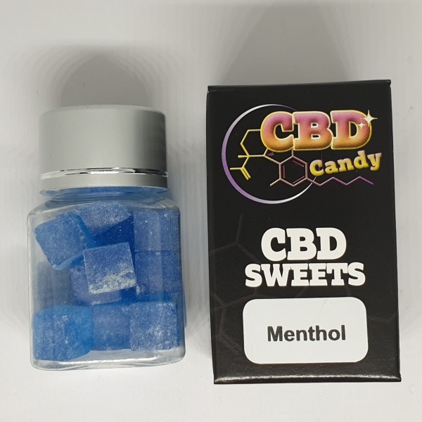CBD Candy Menthol Cubes sugar free 25g  (50mg CBD total)