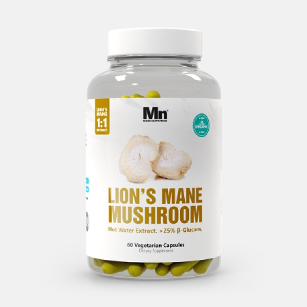 Nammex Lion's Mane Mushroom 1:1 Standard Extract 60 capsules x 500mg (30g) 