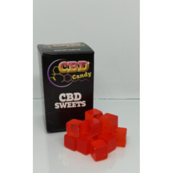 CBD Candy Orange Cubes sugar free 25g  (50mg CBD total)
