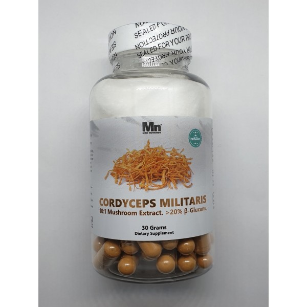 Nammex Mushroom Extract Cordyceps Militaris 10:1  - 500mg x 60 capsules (30g)