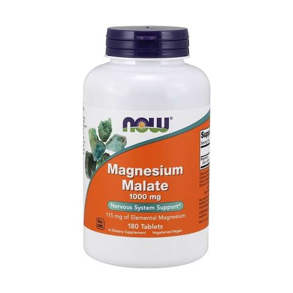 Magnesium Malate (180 tabs) by Now Foods